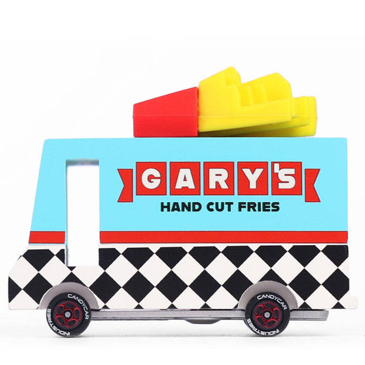 Candylab French Fry Van Wooden Diecast Toy Car