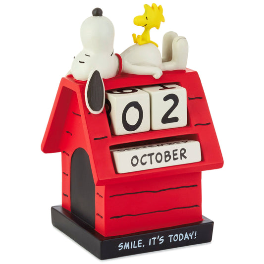 Hallmark Peanuts™ Snoopy & Woodstock Perpetual Doghouse Calendar