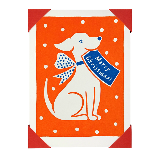 Archivist Gallery Pack of 5 Dog Merry Christmas Notelets