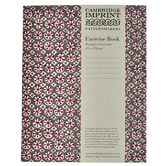 Cambridge Imprint Lined Exercise Book Sea Urchin French Lavender