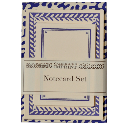 Cambridge Imprint Set of Notecards and Envelopes Kelp French Ultramarine