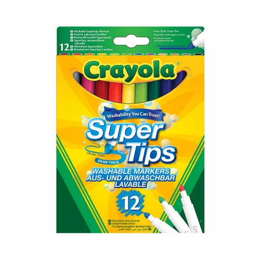Crayola Supertips Super Washable Pens Pack of 12