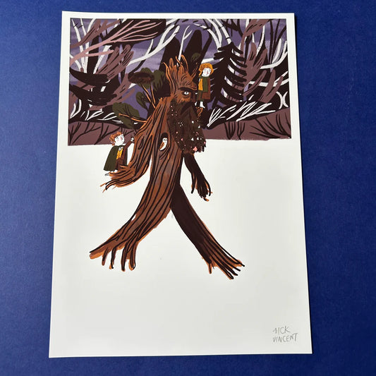 Dick Vincent Illustration Tree Beard Print