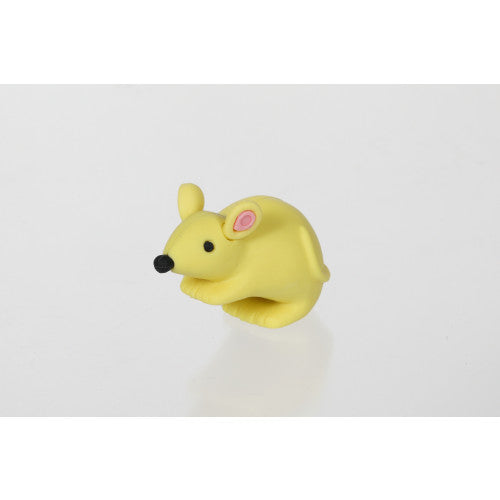 Iwako Mouse Eraser Yellow