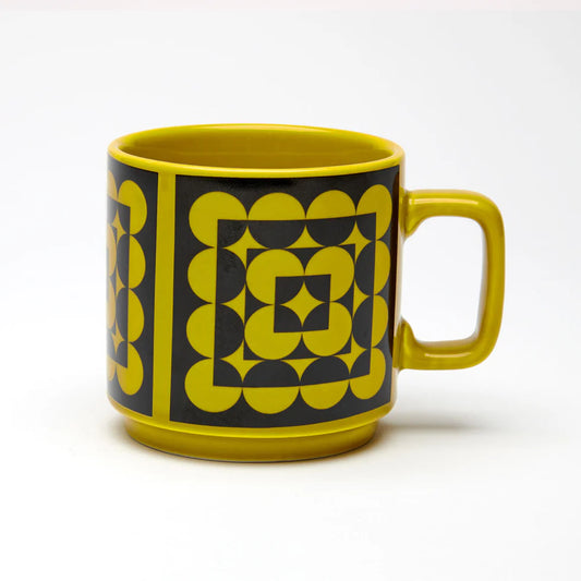 Magpie x Hornsea Squarcles Mug Chartreuse