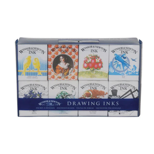 Winsor & Newton Henry Drawing Ink Collection Set of 8