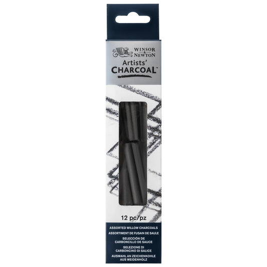 Winsor & Newton Artists' Willow Charcoal Assorted 12 Sticks