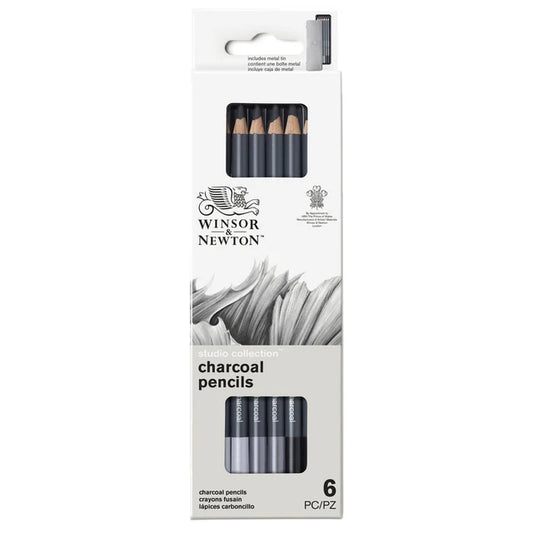 Winsor & Newton Assorted Charcoal Pencil Set of 6