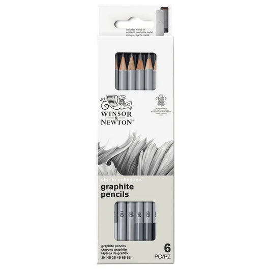 Winsor & Newton Assorted Graphite Pencil Set of 6