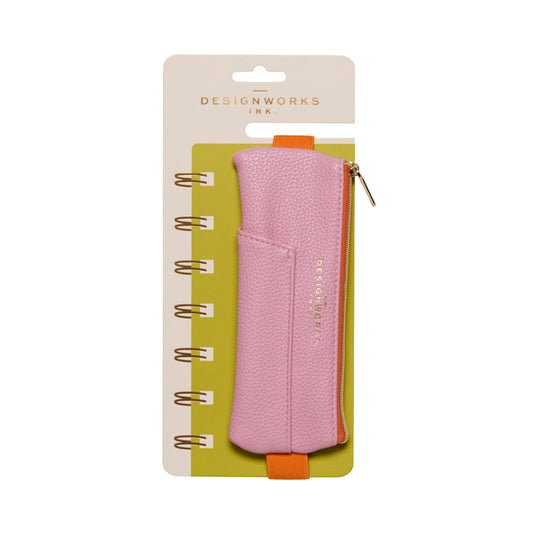 Designworks Collective Ink Pen Pouch - Pink + Orange
