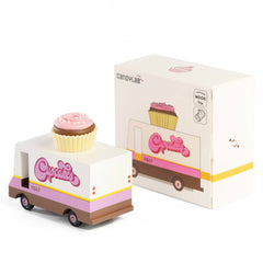 Candylab Cupcake Van Wooden Diecast Toy Car