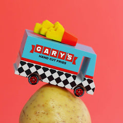 Candylab French Fry Van Wooden Diecast Toy Car