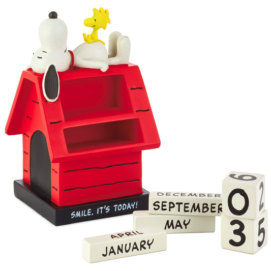 Hallmark Peanuts™ Snoopy & Woodstock Perpetual Doghouse Calendar
