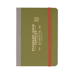 Designworks Ink Standard Issue Pocket Journal - Army Green + Chili