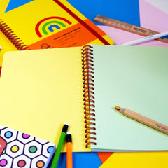 Odd Goose Funky Rainbow Foil Printed Notebook