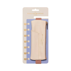 Designworks Collective Ink Pen Pouch - Cream + Taupe