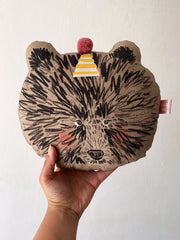 Aimee Mac Illustration Party Bear Plush Cushion