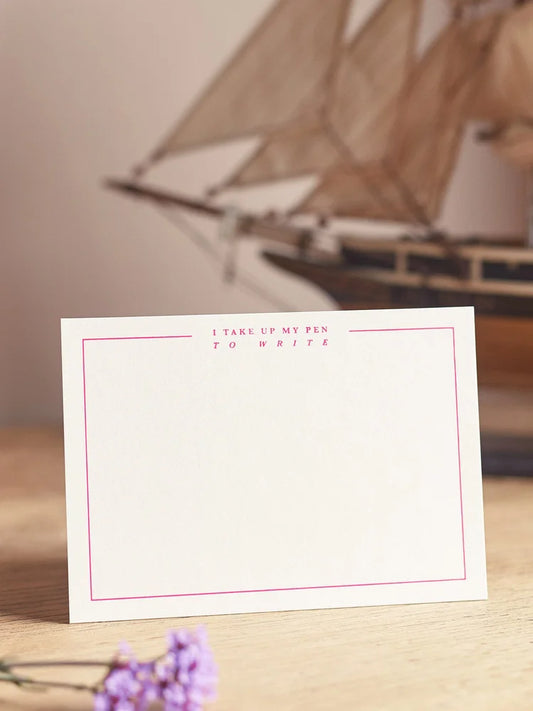 Another Loop 'I Take Up My Pen ...' Regency Notecard Pack