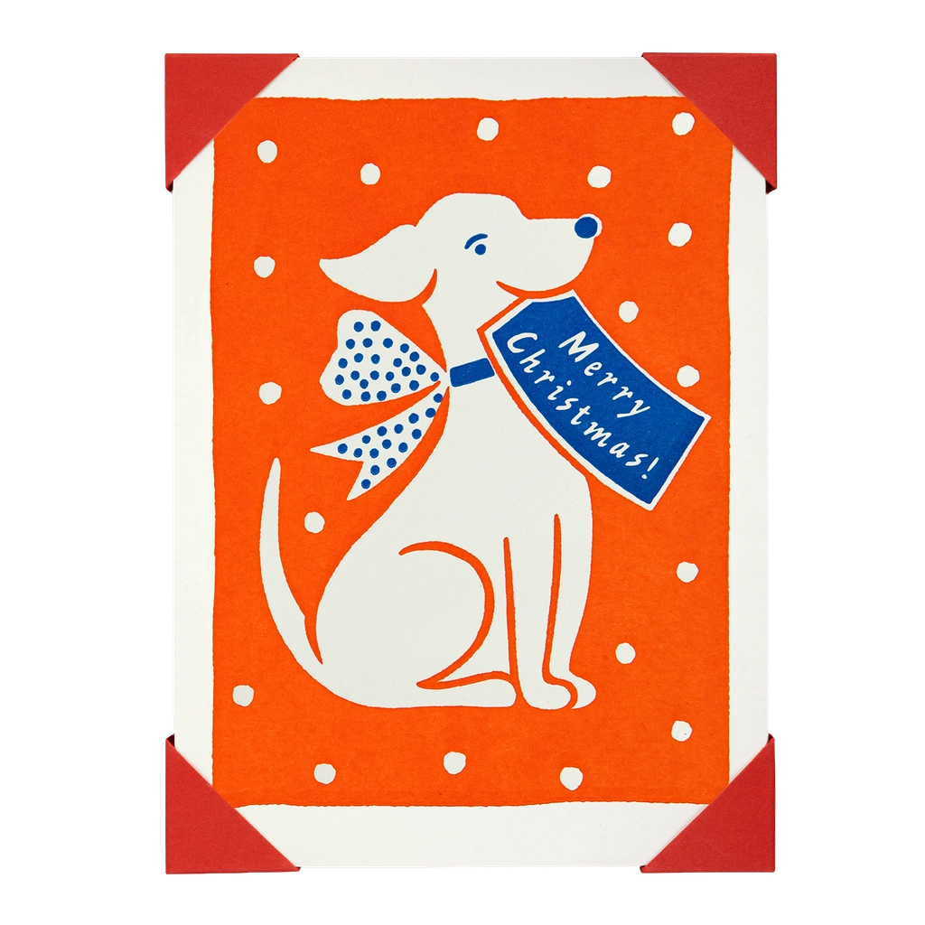 Archivist Gallery Pack of 5 Dog Merry Christmas Notelets