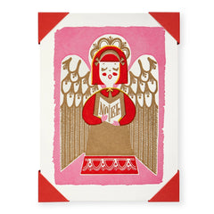 Archivist Gallery Pack of 5 Singing Angel Christmas Notelets