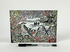 Art Angels Holly Hedge Advent Card