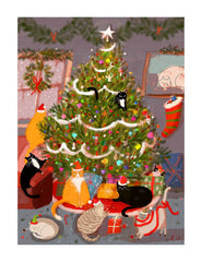 Art Press Meowy Christmas 5 Pack of Christmas Cards