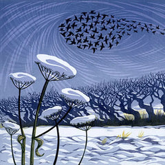 Art Angels Snow Starlings and Seven Swans 10 Notecards & Envelopes