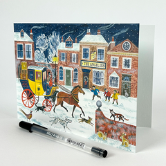 Art Angels The Angel Inn Advent Card