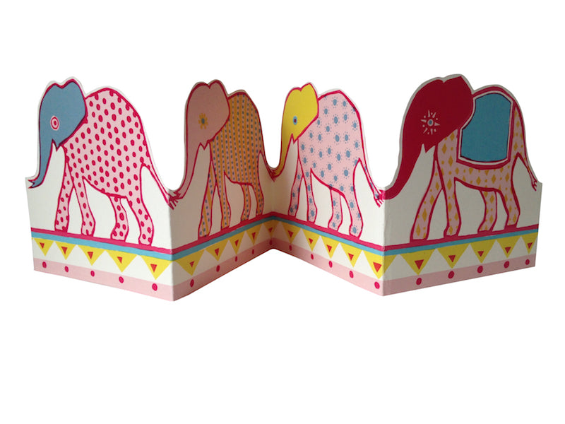 Cambridge Imprint Carnival of the Elephants Blank Card