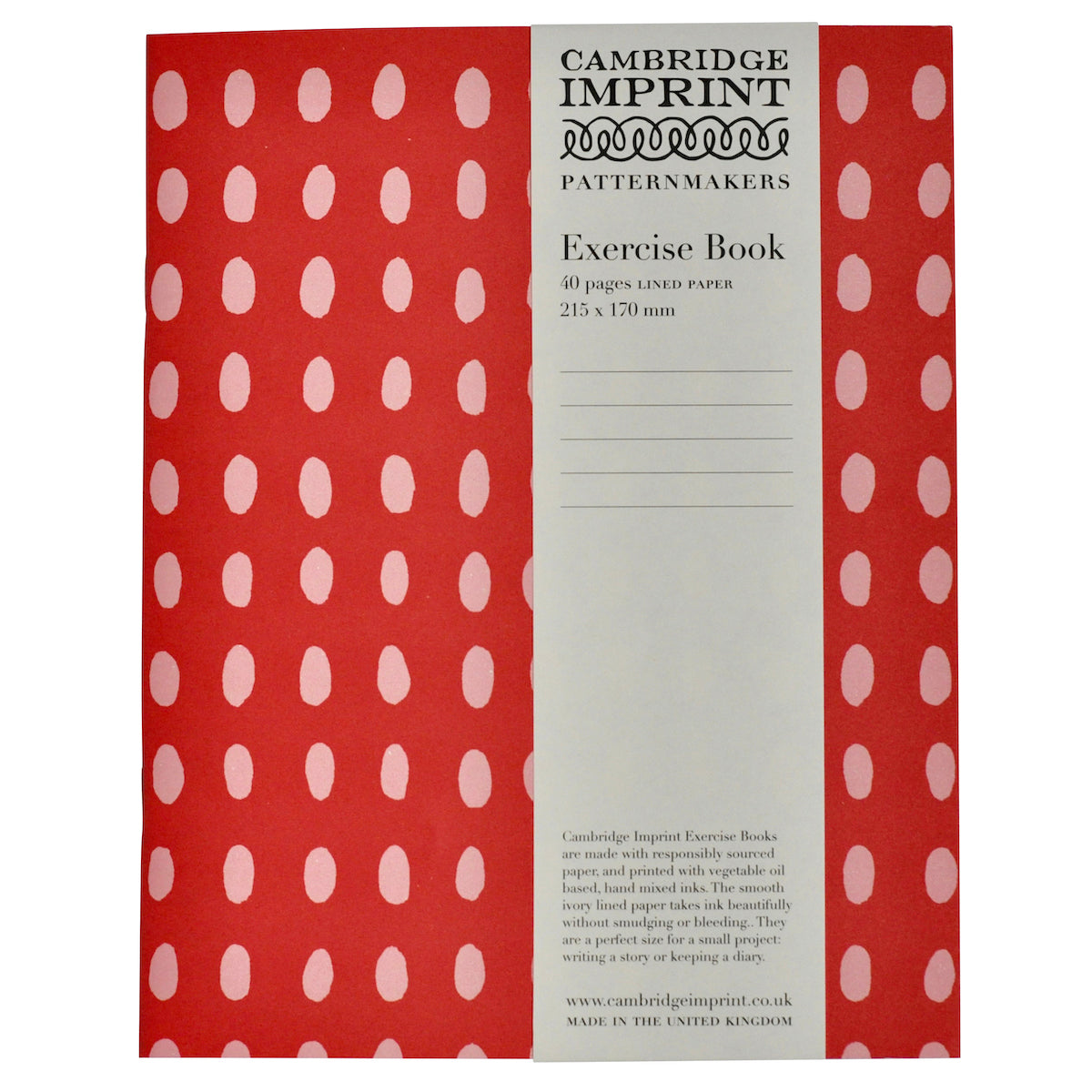 Cambridge Imprint Exercise Book Bean Summer Pudding