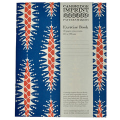 Cambridge Imprint Exercise Book Pinecone Blue and Red (Lined)