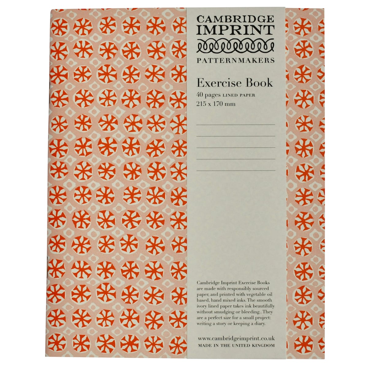 Cambridge Imprint Lined Exercise Book Sea Urchin Neon