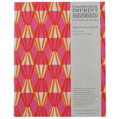 Cambridge Imprint Plain Exercise Book Threadwork Bright Pink and Orange