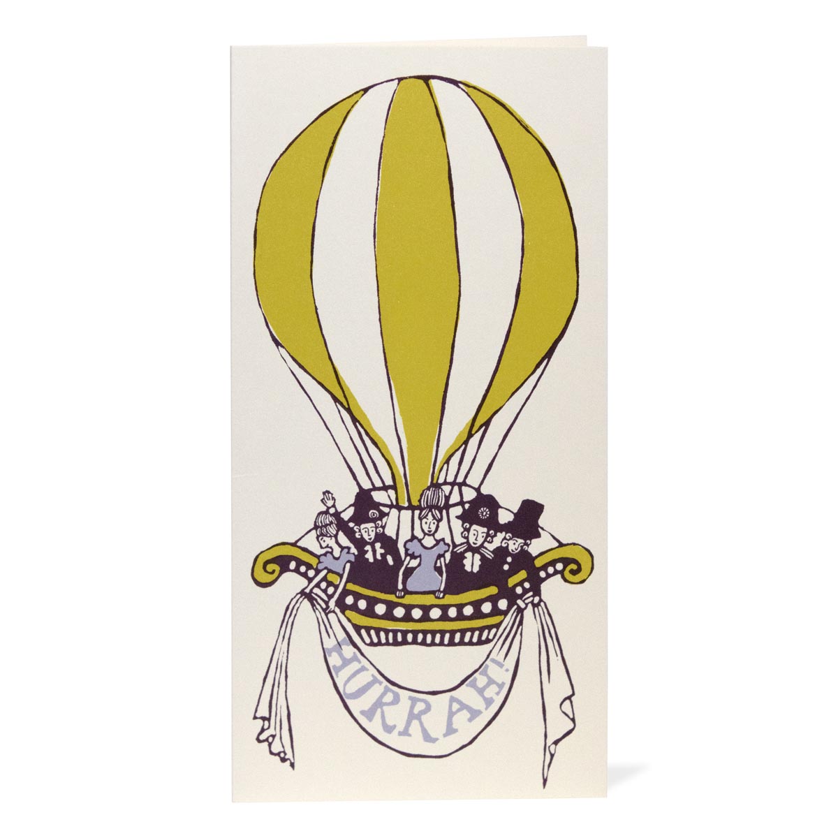 Cambridge Imprint Hot Air Balloon Long Card