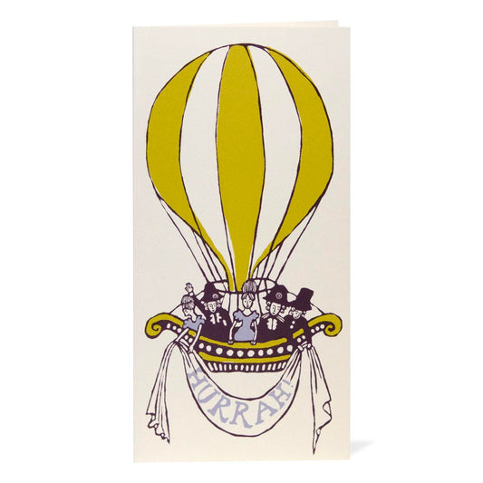 Cambridge Imprint Hot Air Balloon Long Card
