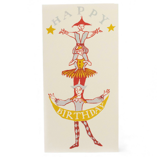 Cambridge Imprint Human Tower Happy Birthday Card
