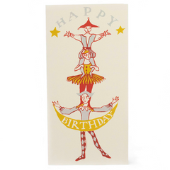 Cambridge Imprint Human Tower Happy Birthday Card
