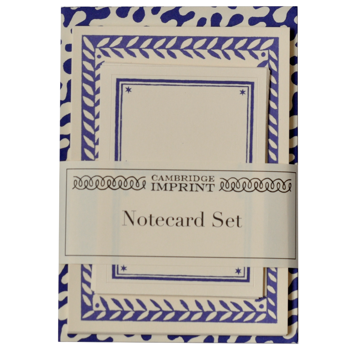 Cambridge Imprint Set of Notecards and Envelopes Kelp French Ultramarine