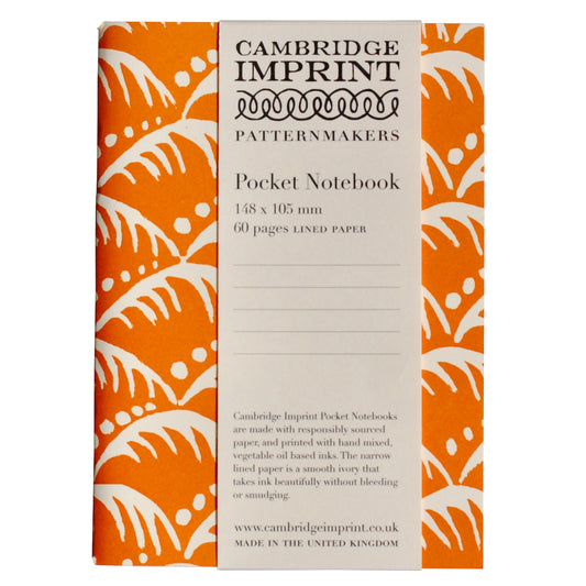 Cambridge Imprint Pocket Notebook Wave Blood Orange