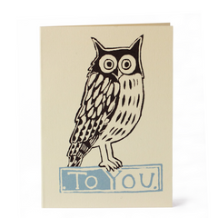Cambridge Imprint Pack of Six Small Owl To You Cards