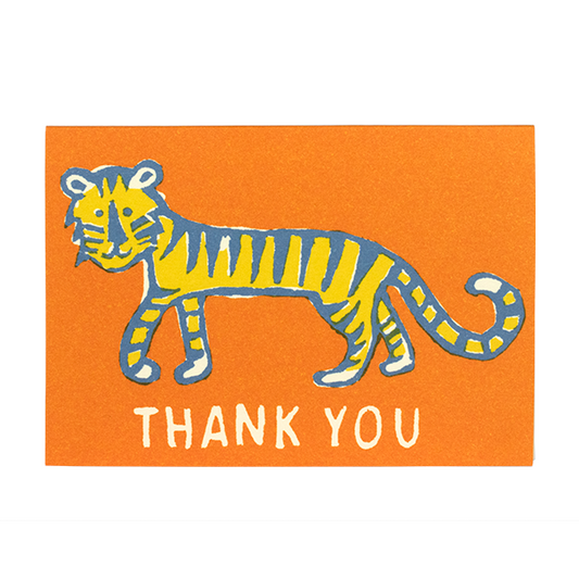 Cambridge Imprint Pack of Six Small Little Tiger Thank You Cards