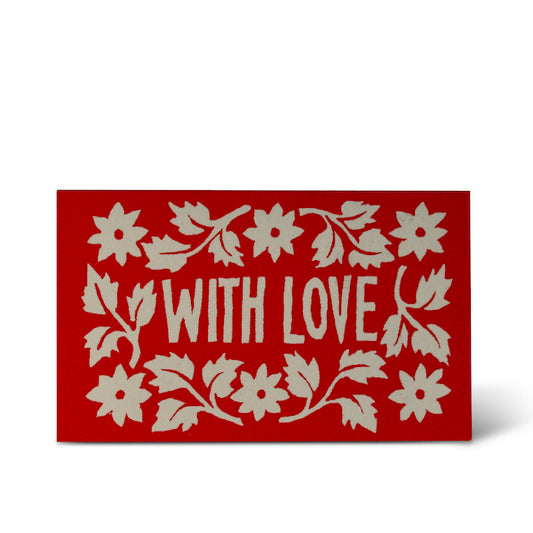 Cambridge Imprint Six Tiny With Love Gift Cards Red