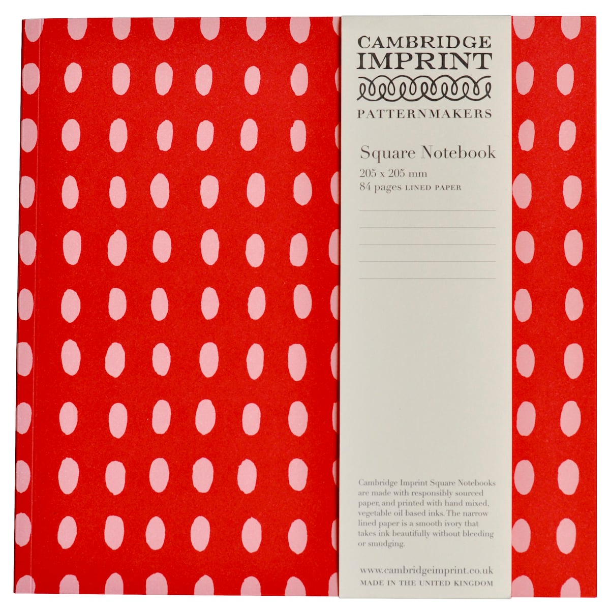 Cambridge Imprint Square Lined Notebooks Bean Summer Pudding
