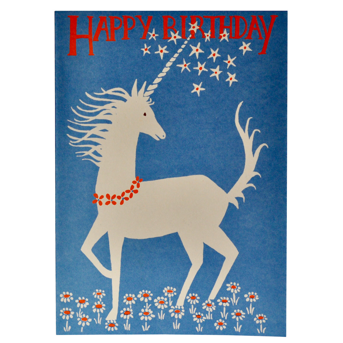 Cambridge Imprint Large Unicorn Happy Birthday Card