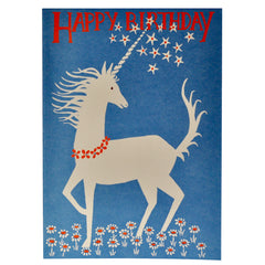 Cambridge Imprint Large Unicorn Happy Birthday Card