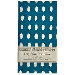 Cambridge Imprint Very Slim List Book Bean Kingfisher