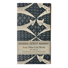 Cambridge Imprint Very Slim List Book Cats Navy