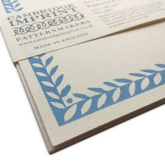 Cambridge Imprint 10 Postcards with Patterned Border in Blue