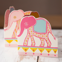 Cambridge Imprint Carnival of the Elephants Blank Card