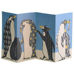Cambridge Imprint Penguins In Kimonos Blank Card